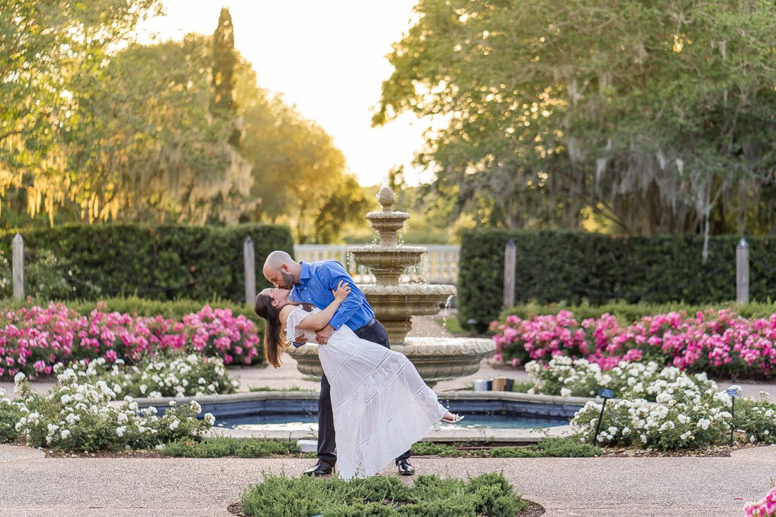 Engagement session at Leu Gardens in Orlando for a fun, romantic and playful photo shoot with top rated photographer Elle