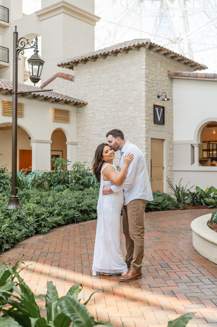 High end luxury engagement session location indoors at Gaylord Palms resort in Kissimmee near Orlando