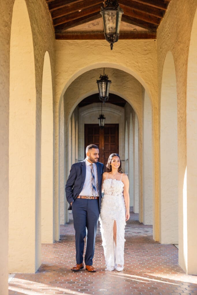 Engagement photography at Rollins College in Winter Park by top Orlando photographer