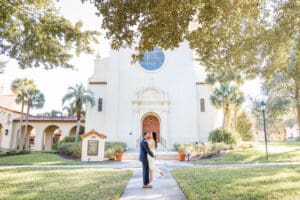 Engagement photography at Rollins College in Winter Park by top Orlando photographer