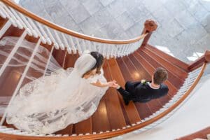 Creative fun wedding photo at Luxmore Grande Estate venue in Orlando