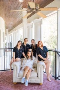 Bride and bridesmaids at Luxmore Grande Estate in Winter Springs by top Orlando photographer