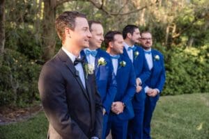 Outdoor ceremony captured by Orlando wedding photographer at Luxmore Estate