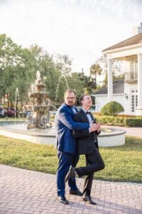 Fun playful wedding party photos by Orlando wedding photographer