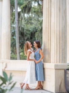 Romantic outdoor engagement photo captured by top Orlando wedding photographer